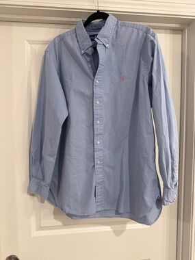 Ralph Lauren Pale Blue Button-Down Oxford Shirt